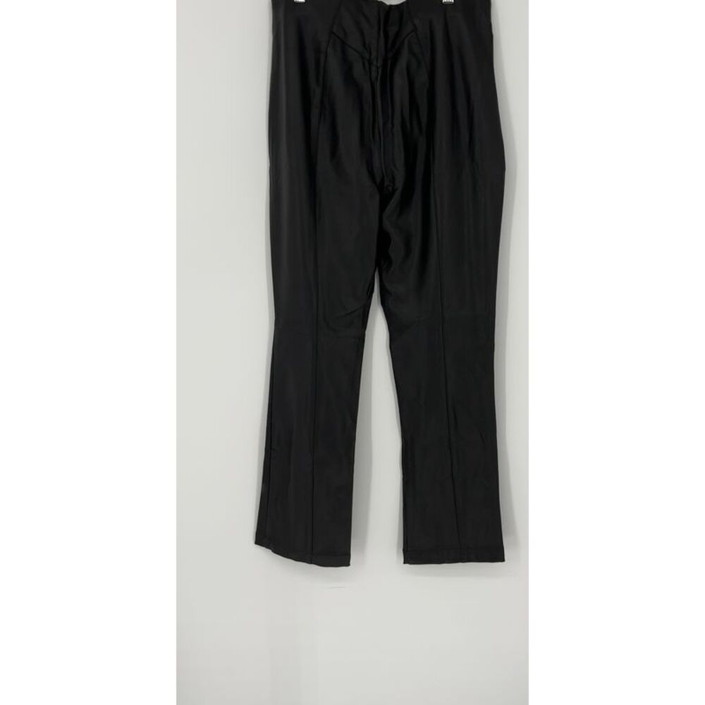 Anthropologie Maeve Split Front faux leather pull on pants size M, OB2052791